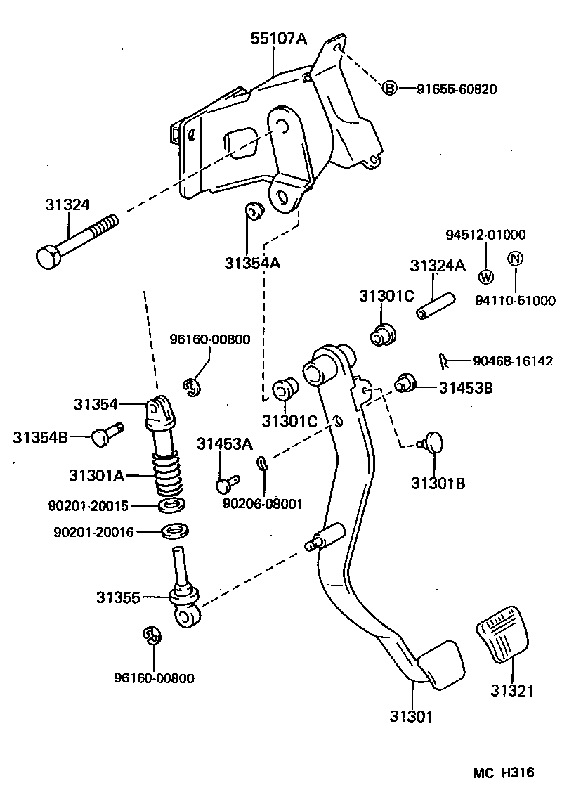  SUPRA |  CLUTCH PEDAL FLEXIBLE HOSE