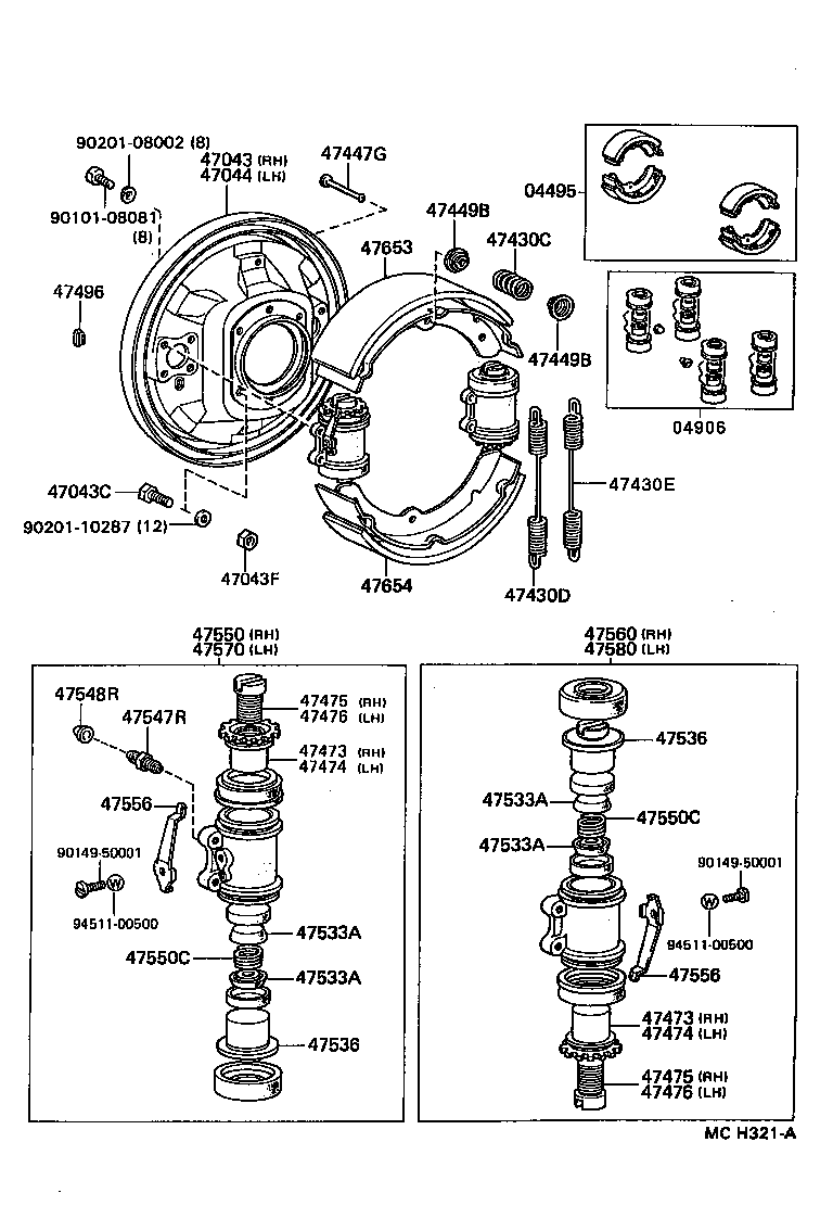  DYNA150 |  REAR DRUM BRAKE WHEEL CYLINDER BACKING PLATE