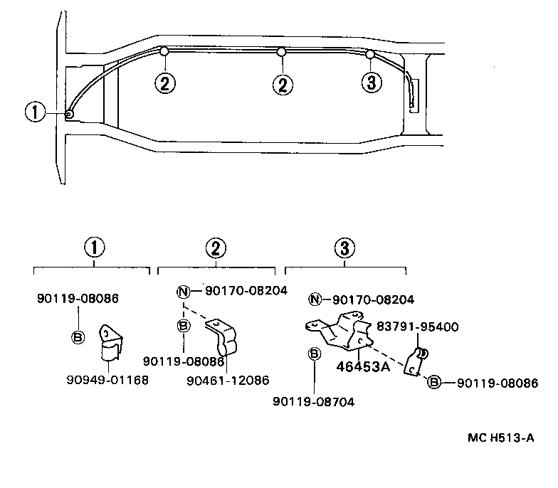  DYNA200 |  PARKING BRAKE CABLE