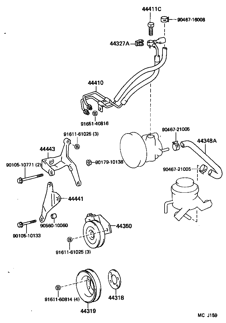  HIACE VAN COMUTER |  POWER STEERING TUBE