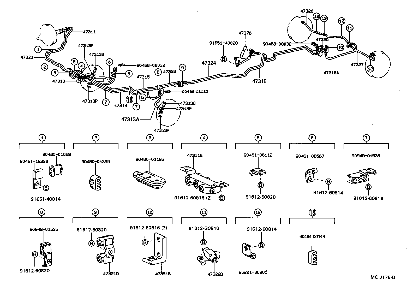  HIACE VAN COMUTER |  BRAKE TUBE CLAMP