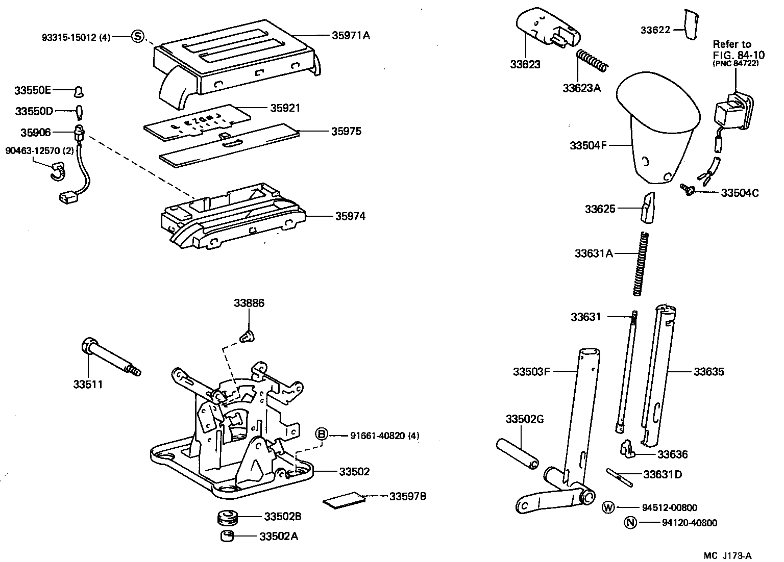  HIACE VAN COMUTER |  SHIFT LEVER RETAINER