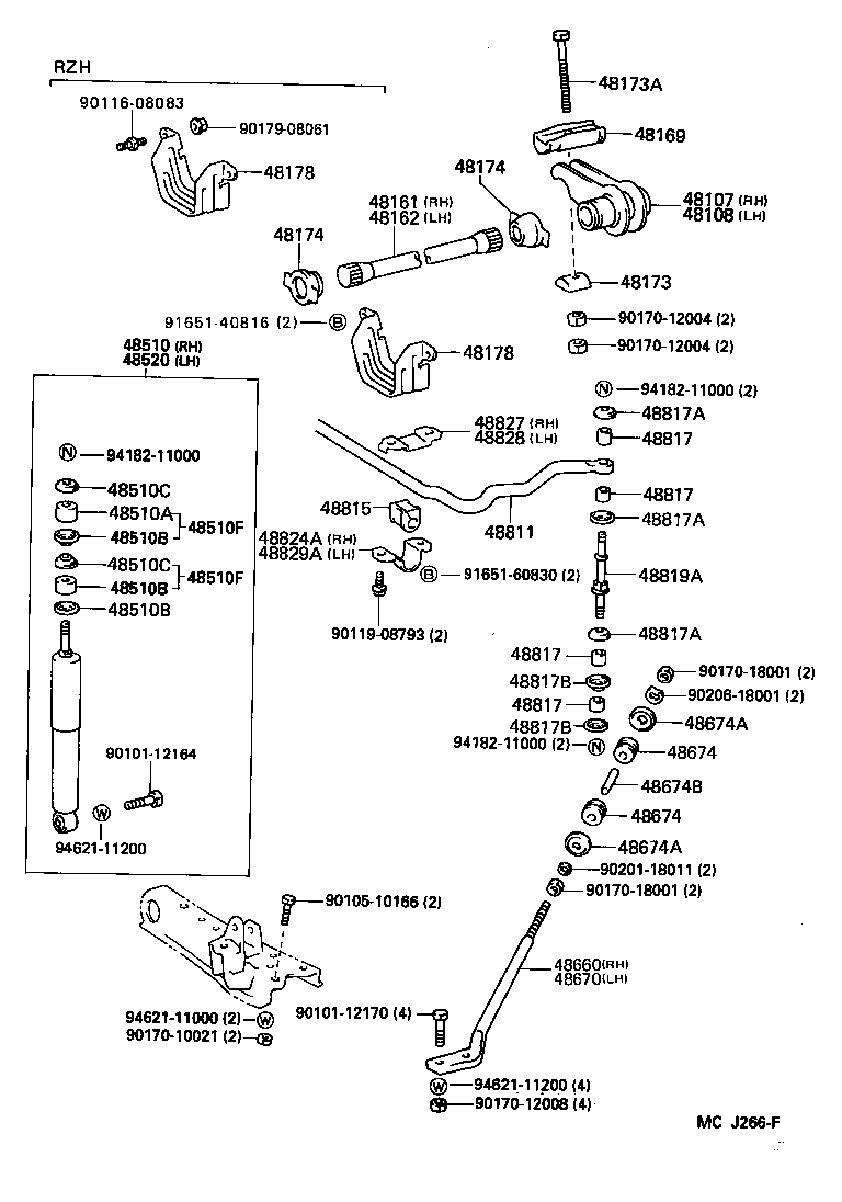 HIACE VAN COMUTER | FRONT SPRING SHOCK ABSORBER