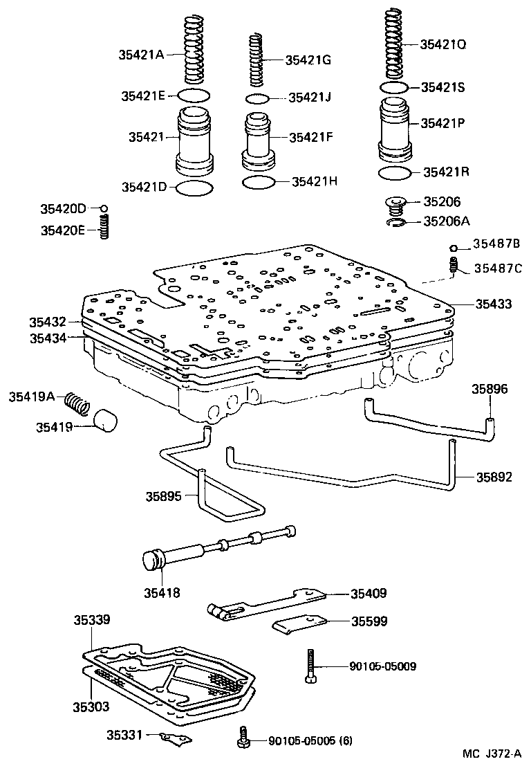  HIACE VAN COMUTER |  VALVE BODY OIL STRAINER ATM