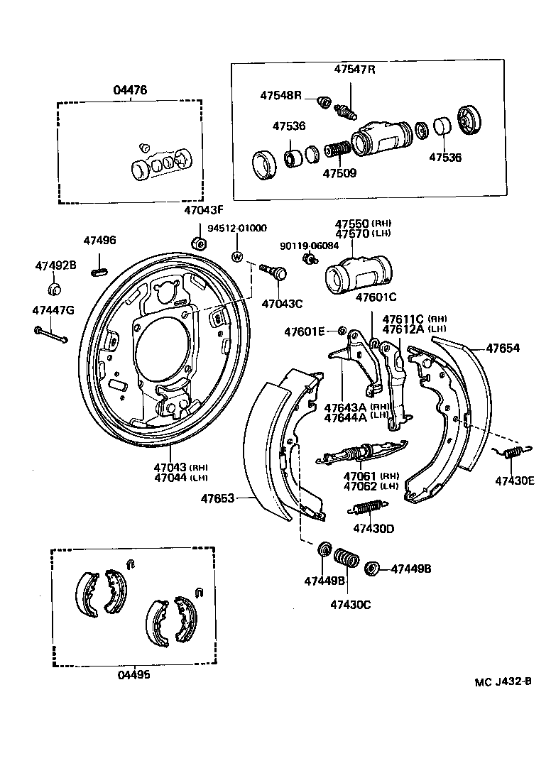  HIACE VAN COMUTER |  REAR DRUM BRAKE WHEEL CYLINDER BACKING PLATE