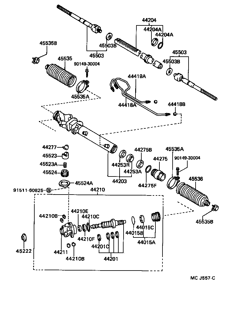  HIACE VAN COMUTER |  FRONT STEERING GEAR LINK
