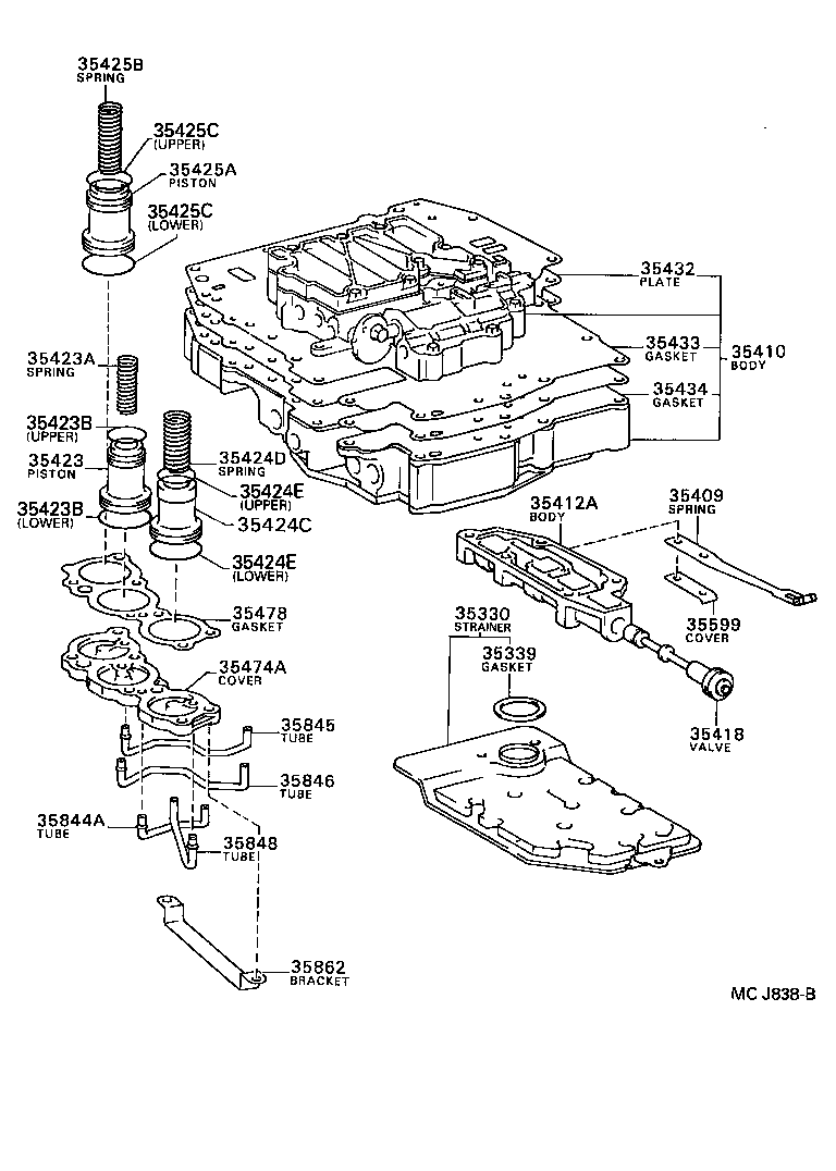  STARLET |  VALVE BODY OIL STRAINER ATM