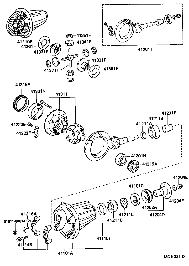  LAND CRUISER 80 |  FRONT AXLE HOUSING DIFFERENTIAL