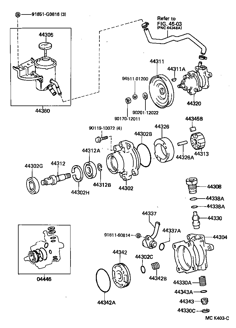  LAND CRUISER 70 |  VANE PUMP RESERVOIR POWER STEERING