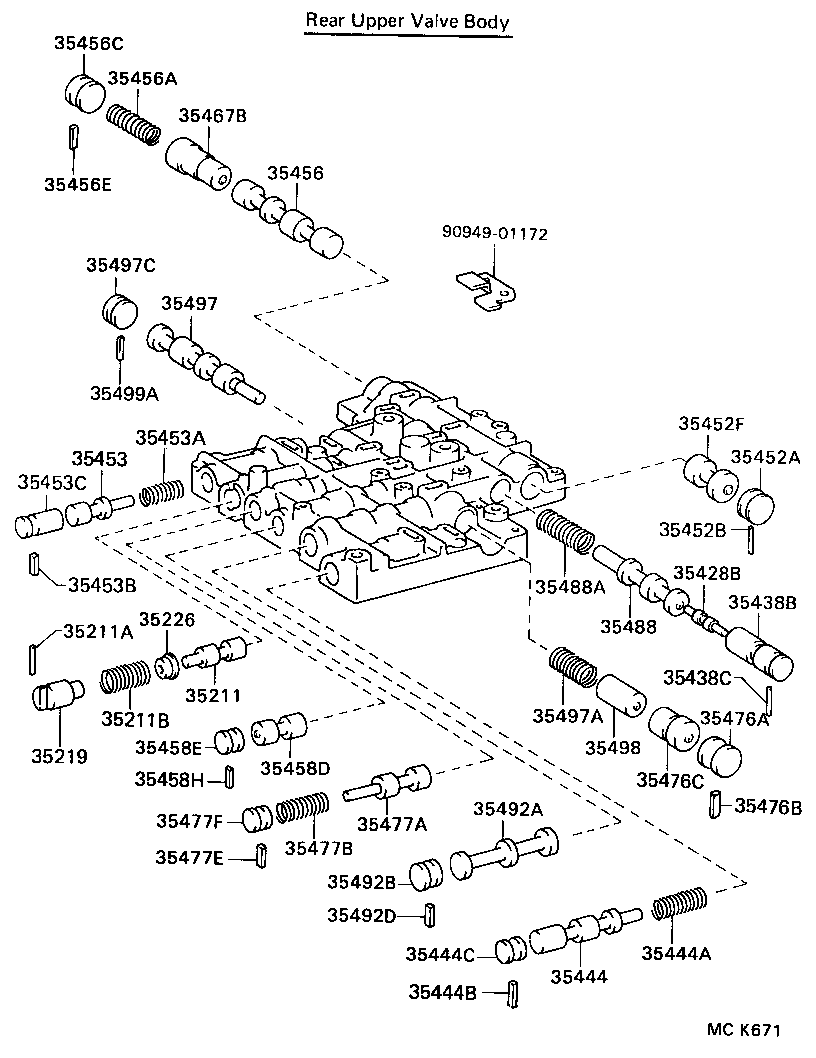  LAND CRUISER 80 |  VALVE BODY OIL STRAINER ATM