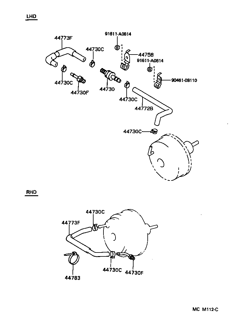  HILUX JPP |  BRAKE BOOSTER VACUUM TUBE