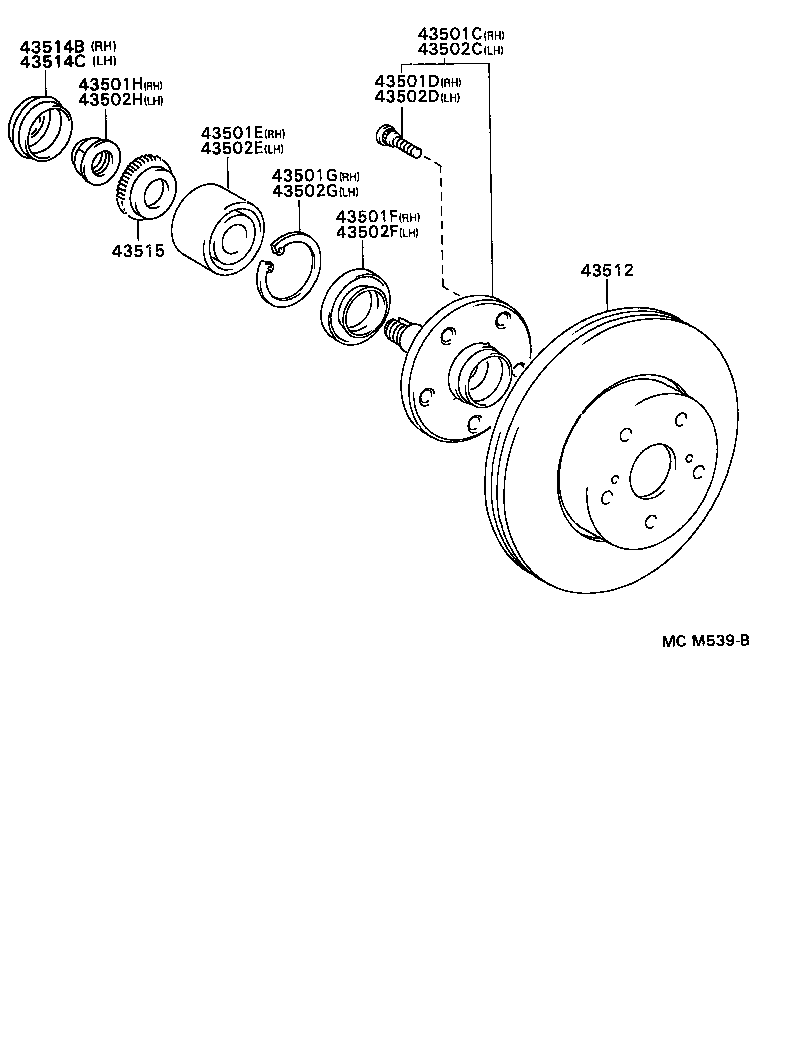  GS300 |  FRONT AXLE HUB