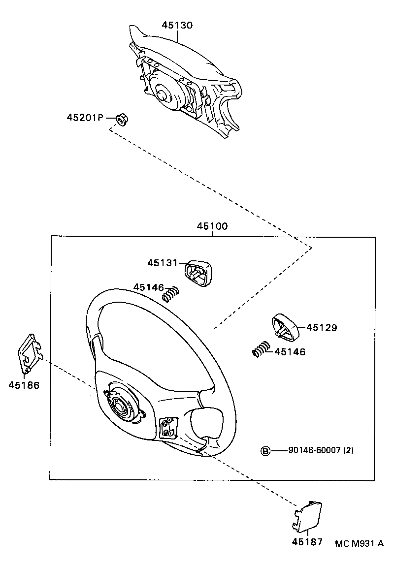  CARINA E SED LB JPP |  STEERING WHEEL