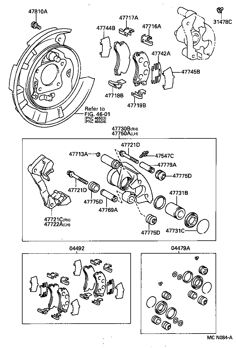  CARINA E SED LB JPP |  REAR DISC BRAKE CALIPER DUST COVER