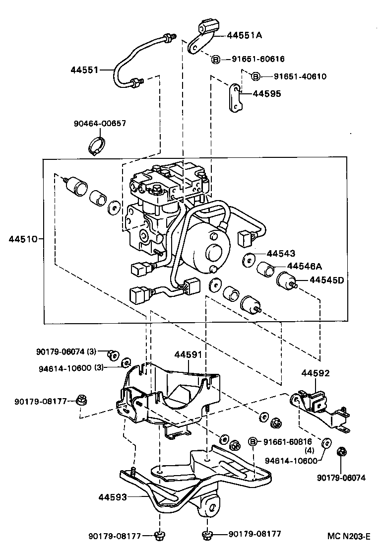  CARINA E SED LB JPP |  BRAKE TUBE CLAMP