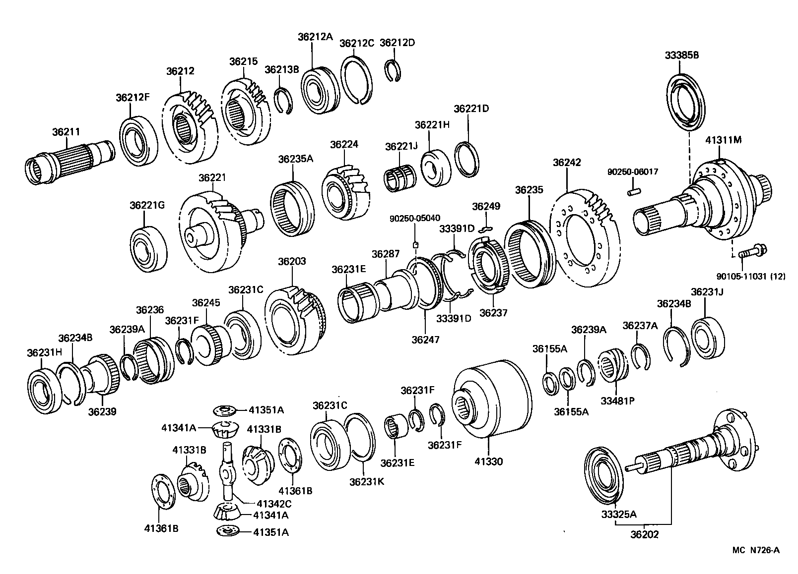  LAND CRUISER 80 |  TRANSFER GEAR