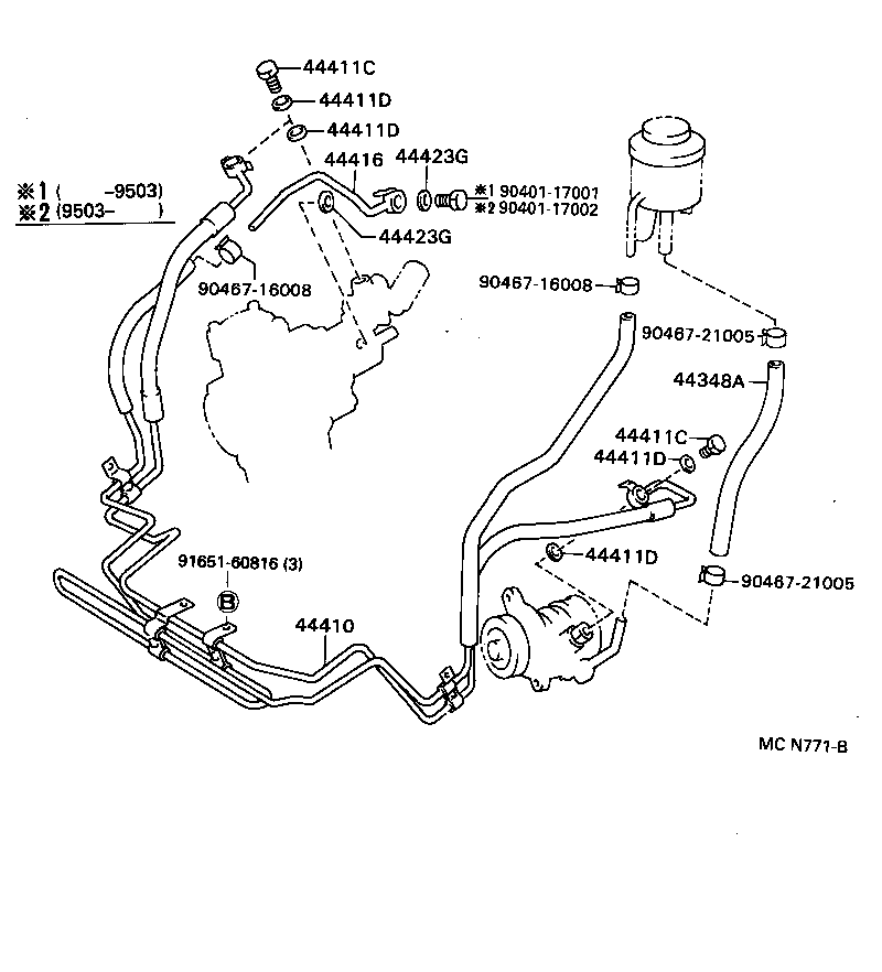  LAND CRUISER 80 |  POWER STEERING TUBE