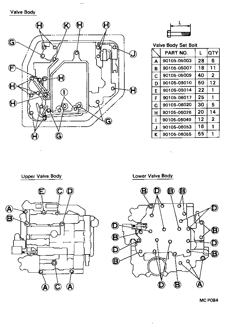  CARINA E SED LB JPP |  VALVE BODY OIL STRAINER ATM