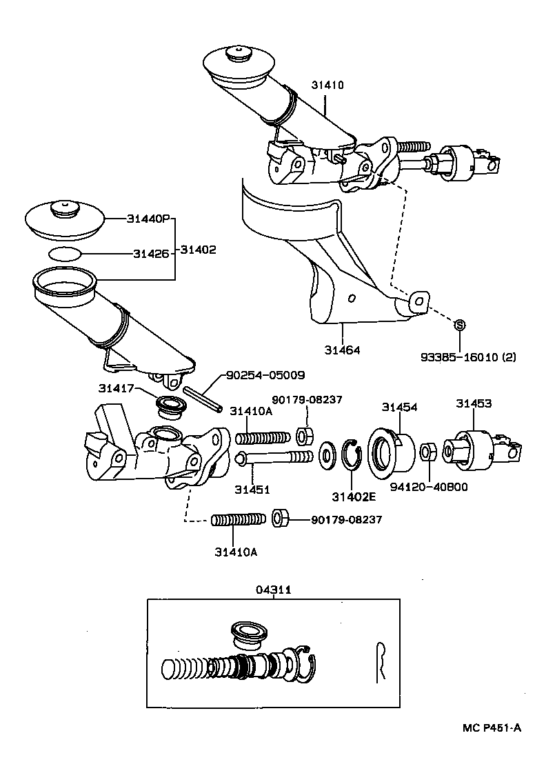  SUPRA |  CLUTCH MASTER CYLINDER