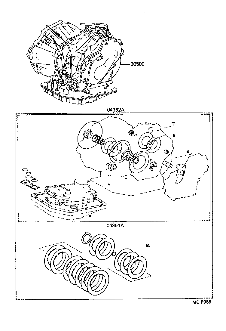  RAV4 |  TRANSAXLE OR TRANSMISSION ASSY GASKET KIT ATM