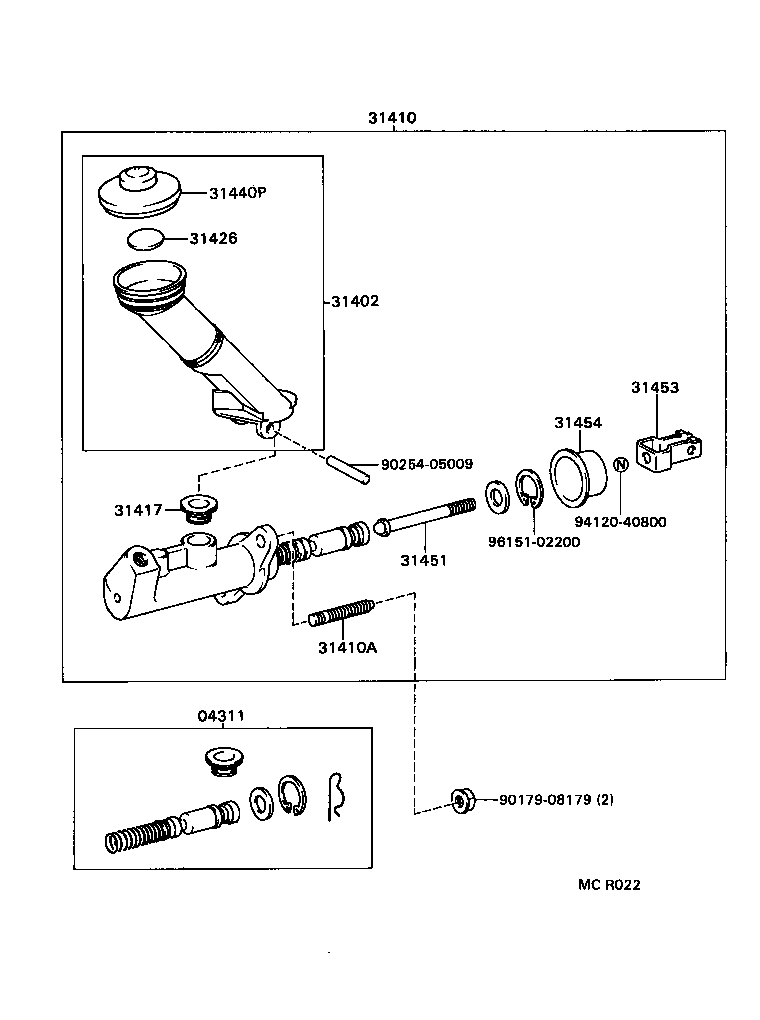  CELICA |  CLUTCH MASTER CYLINDER