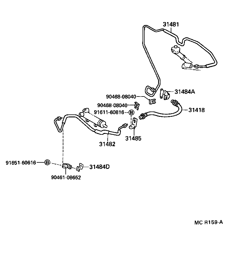  CELICA |  CLUTCH PEDAL FLEXIBLE HOSE