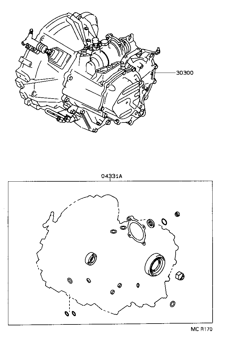  CELICA |  TRANSAXLE OR TRANSMISSION ASSY GASKET KIT MTM