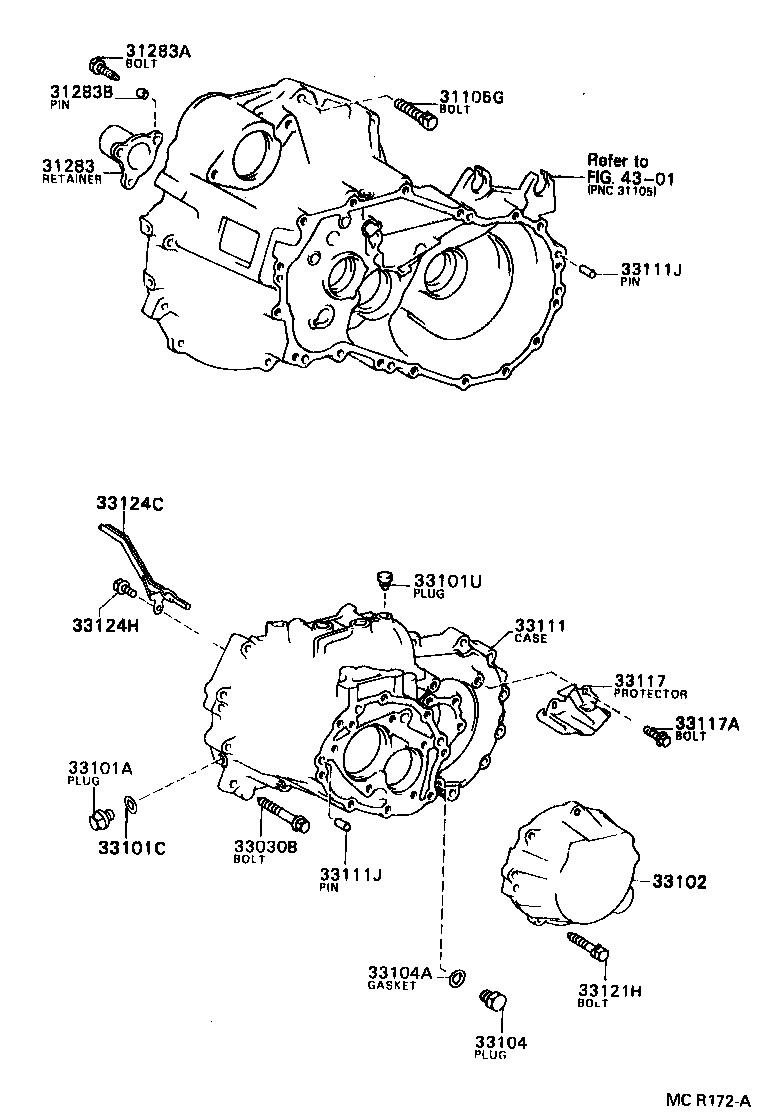  CELICA |  CLUTCH HOUSING TRANSMISSION CASE MTM