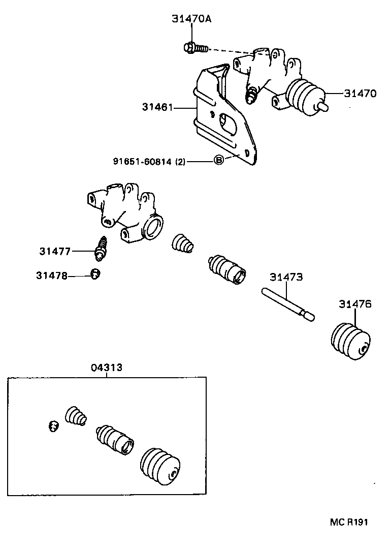  CELICA |  CLUTCH RELEASE CYLINDER