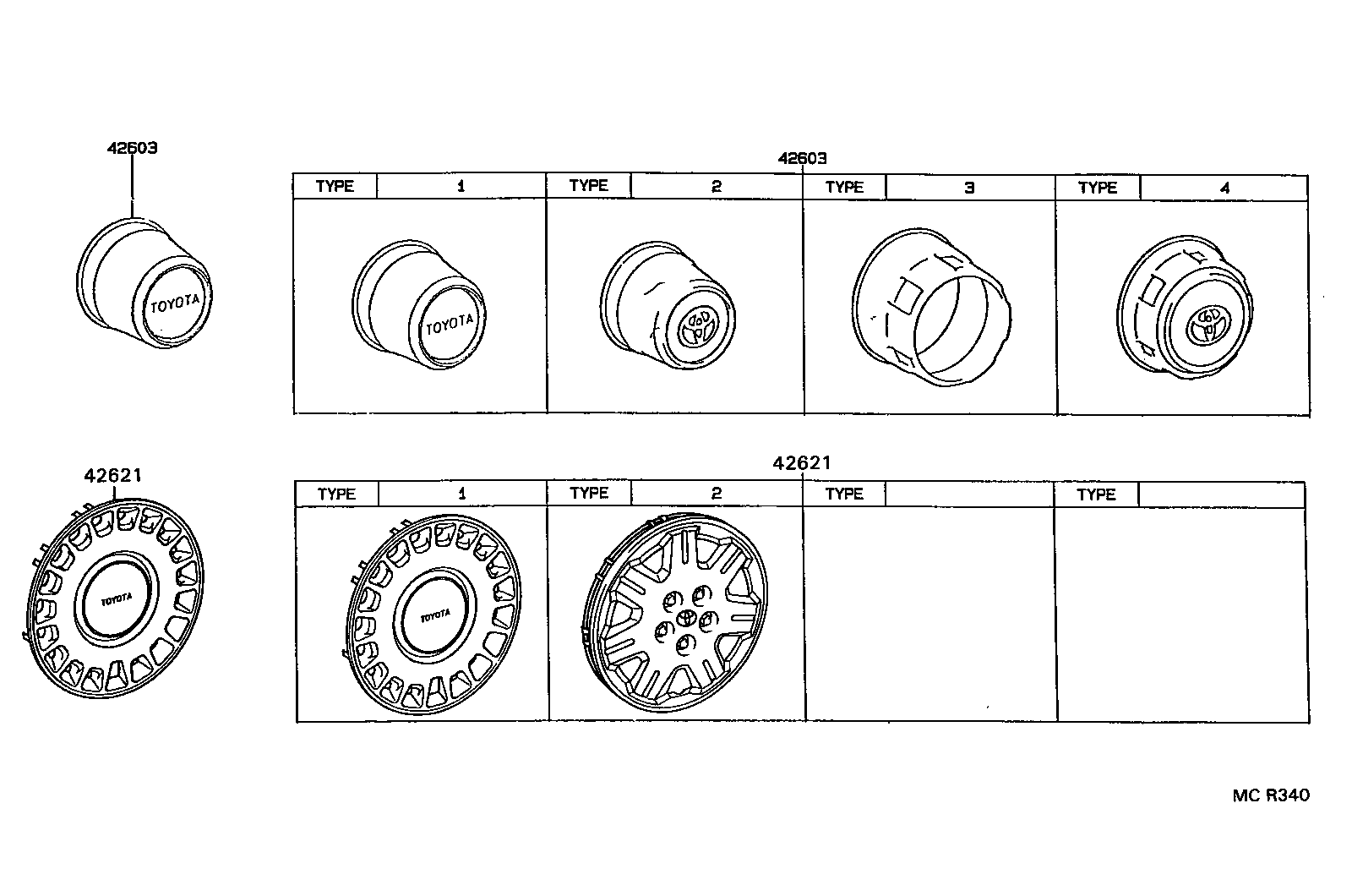  HIACE VAN COMUTER |  DISC WHEEL WHEEL CAP