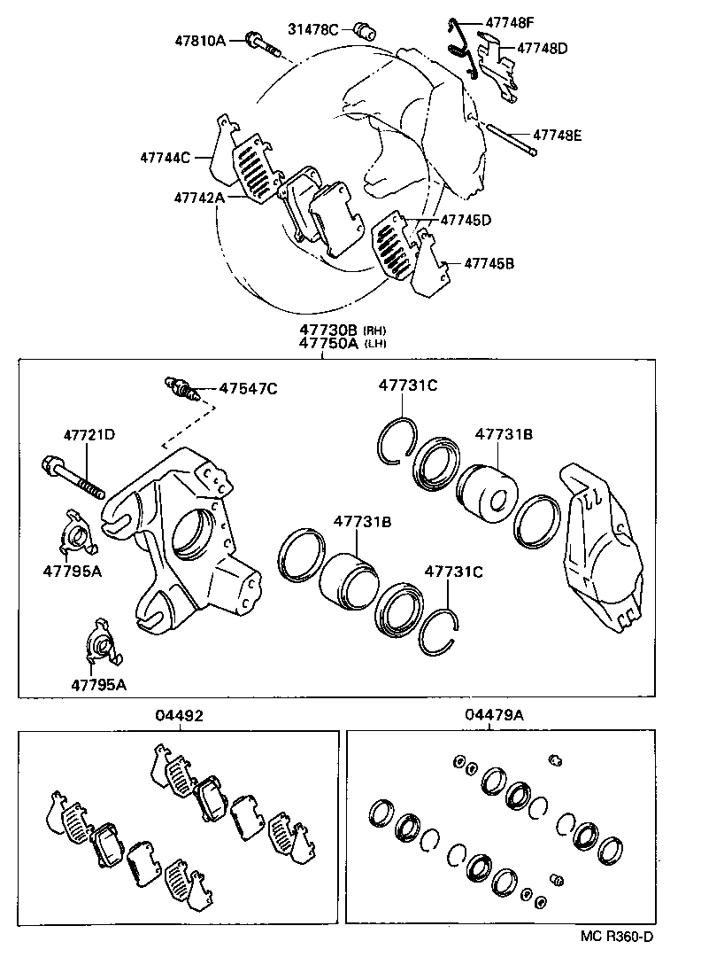  CELICA |  REAR DISC BRAKE CALIPER DUST COVER