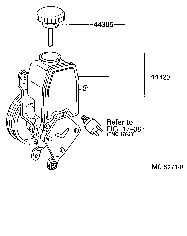  CARINA E UKP |  VANE PUMP RESERVOIR POWER STEERING