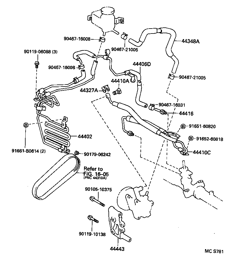  CARINA E UKP |  POWER STEERING TUBE