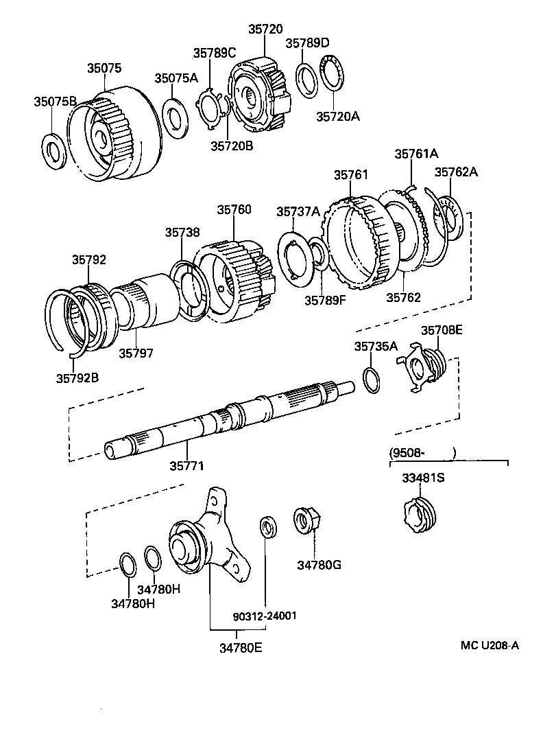  GS300 |  PLANETARY GEAR REVERSE PISTON COUNTER GEAR ATM