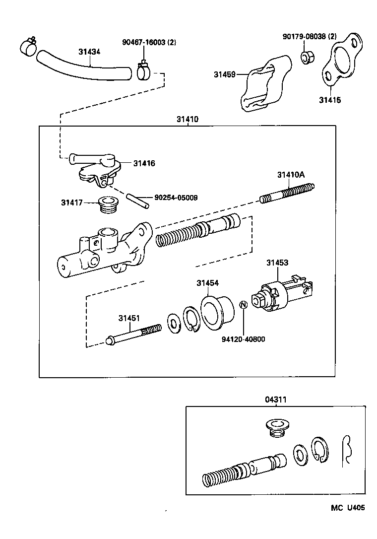  RAV4 |  CLUTCH MASTER CYLINDER