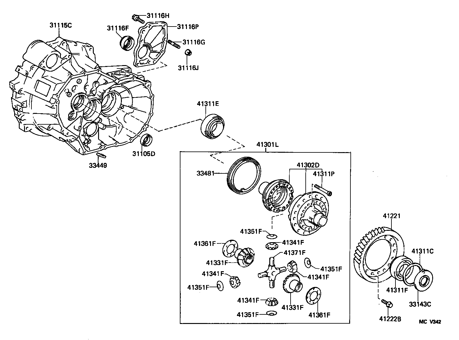  RAV4 |  FRONT AXLE HOUSING DIFFERENTIAL