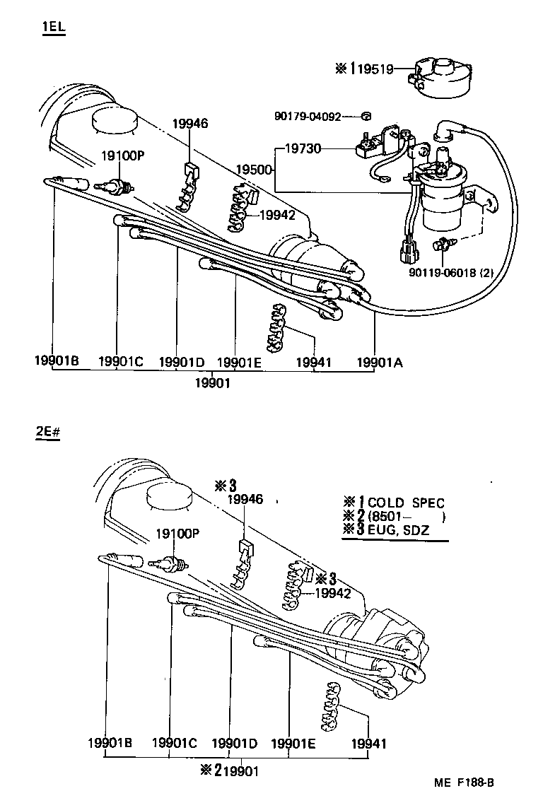  STARLET |  IGNITION COIL SPARK PLUG