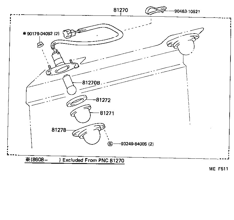  LAND CRUISER 70 |  REAR LICENSE PLATE LAMP