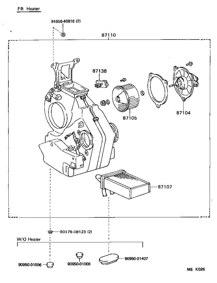  DYNA150 |  HEATING AIR CONDITIONING HEATER UNIT BLOWER