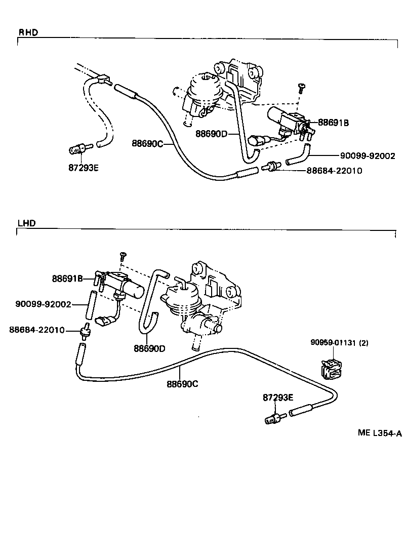  SUPRA |  HEATING AIR CONDITIONING VACUUM PIPING