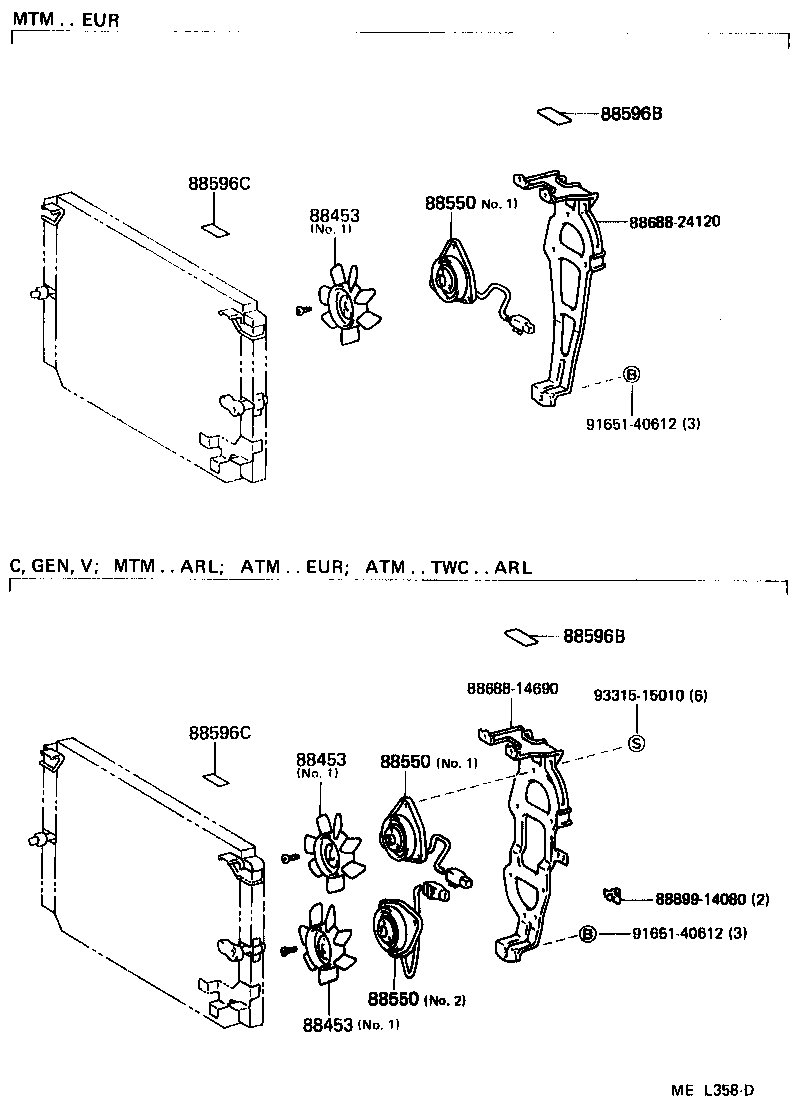  SUPRA |  HEATING AIR CONDITIONING COOLER PIPING