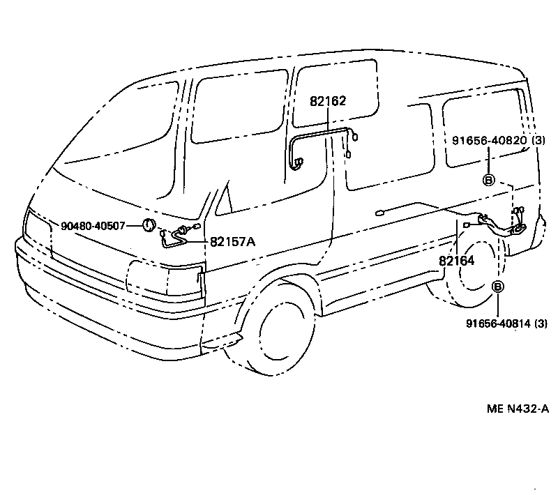  HIACE VAN COMUTER |  WIRING CLAMP