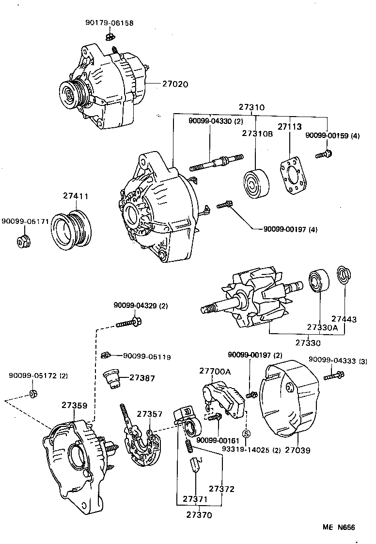  HIACE VAN COMUTER |  ALTERNATOR