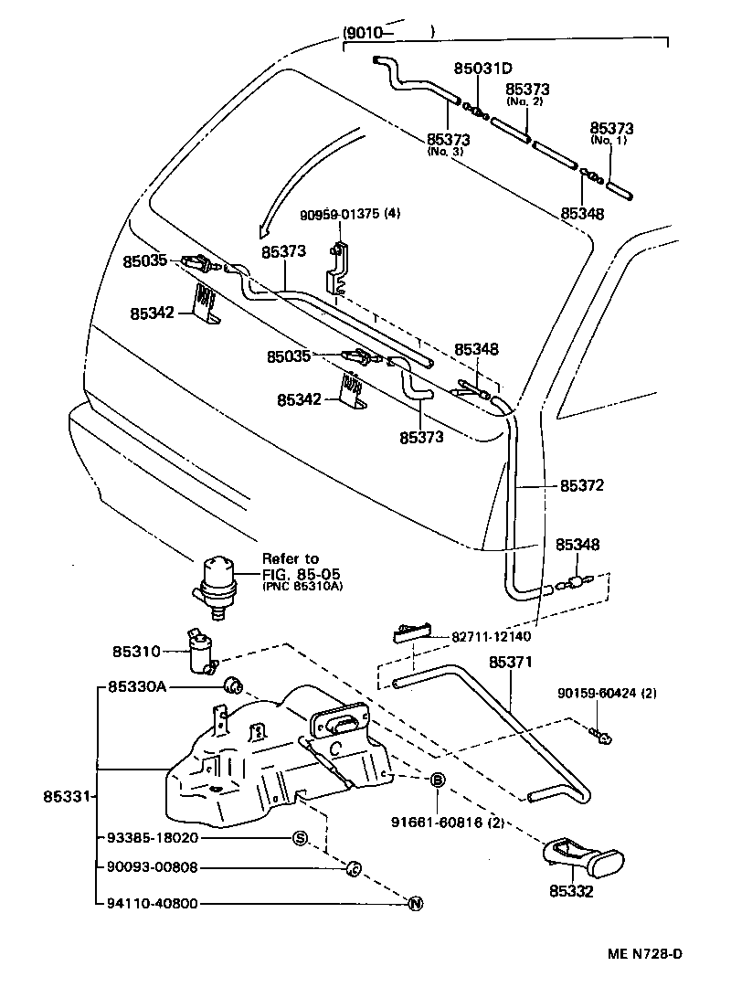  HIACE VAN COMUTER |  WINDSHIELD WASHER