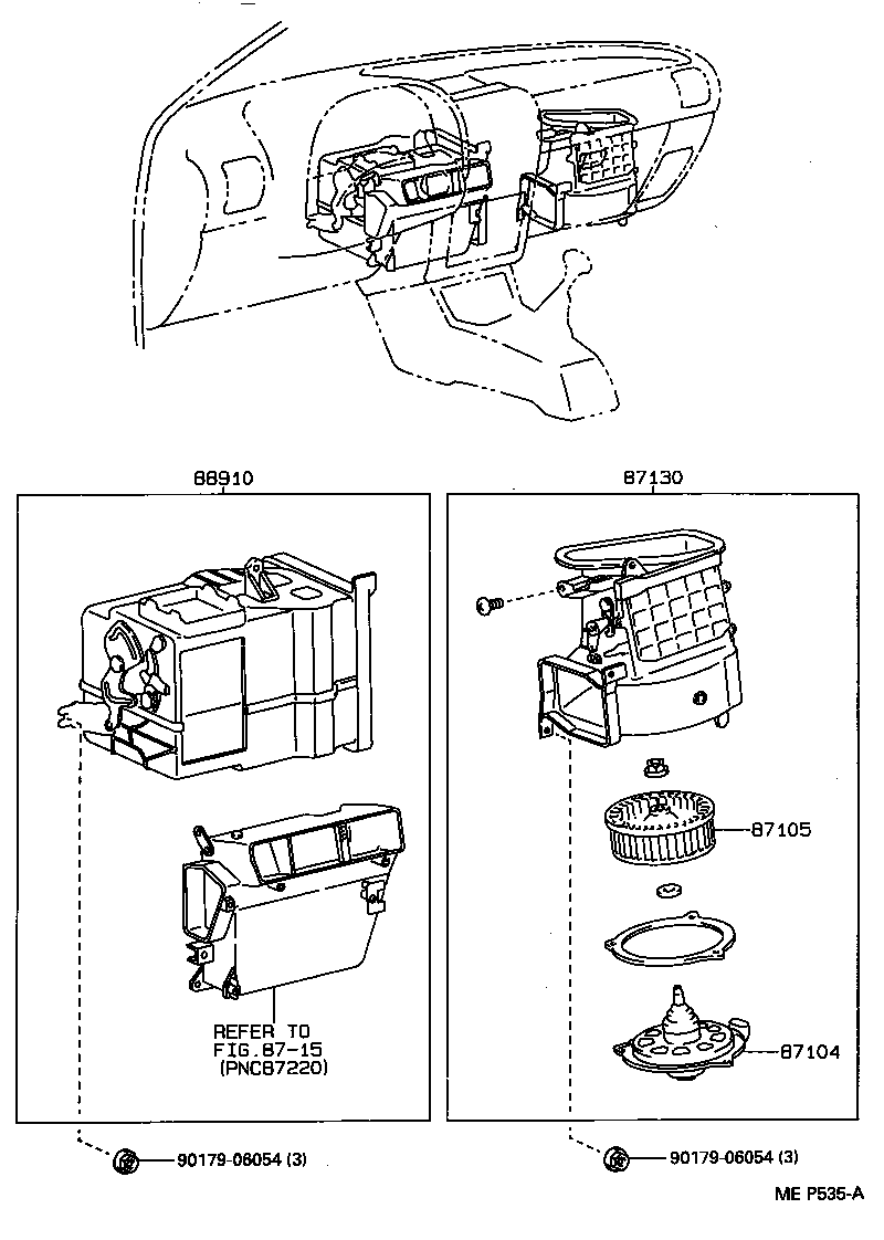  STARLET |  HEATING AIR CONDITIONING HEATER UNIT BLOWER