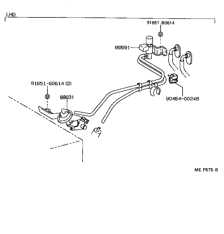  STARLET |  HEATING AIR CONDITIONING VACUUM PIPING