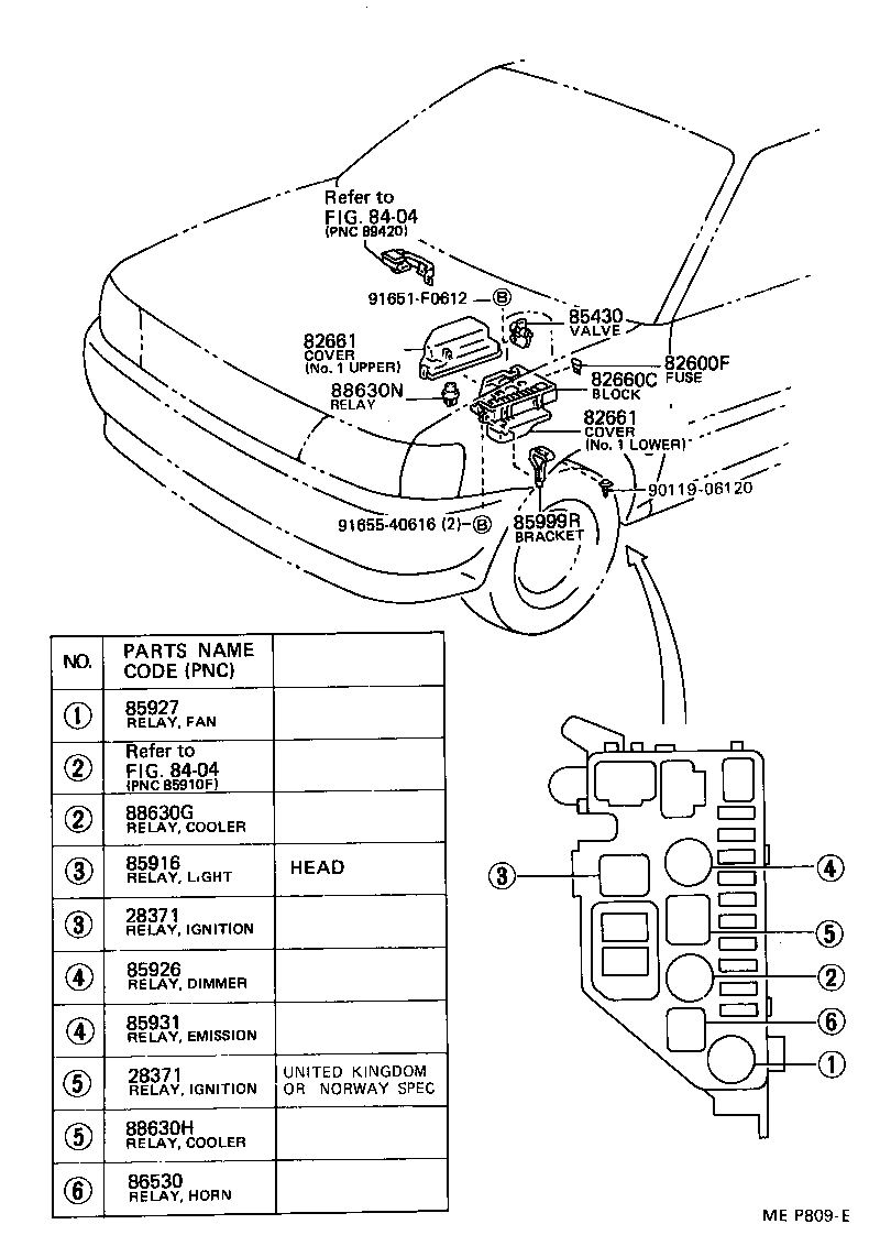  STARLET |  SWITCH RELAY COMPUTER