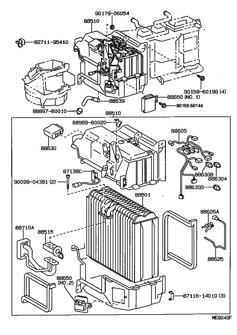  LAND CRUISER 80 |  HEATING AIR CONDITIONING COOLER UNIT