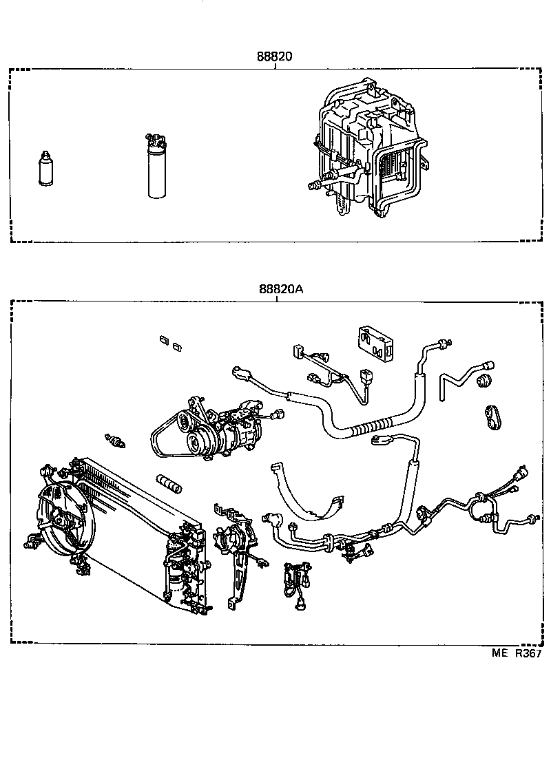  SUPRA |  HEATING AIR CONDITIONING SET