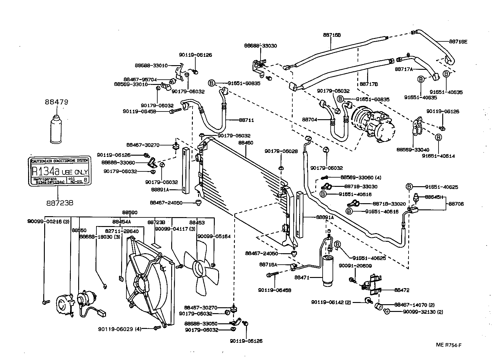  CAMRY WG |  HEATING AIR CONDITIONING COOLER PIPING